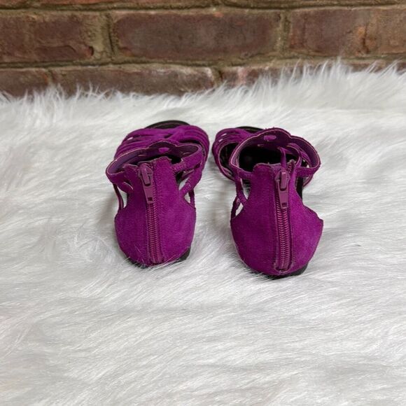 Steve Madden Women’s Magenta Pink Gladiator Leather Sandal Size 8 - Picture 4 of 9